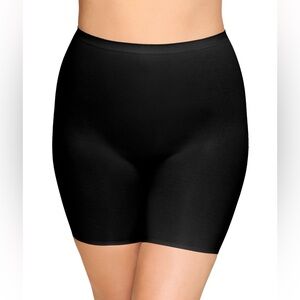 Wacoal Beyond Naked Cotton Blend Thigh Shaper in Black Size 2X NEW